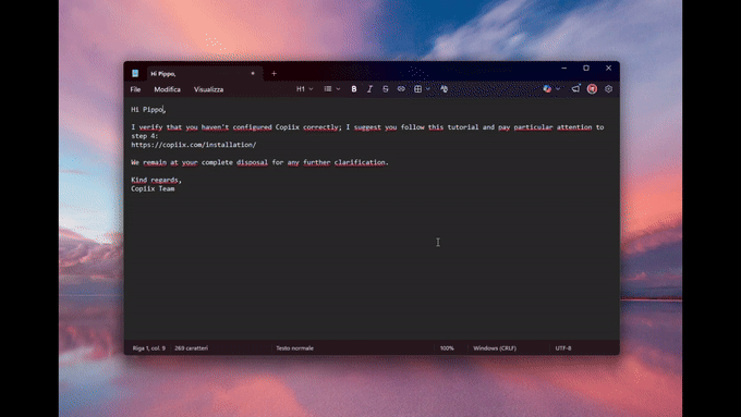 Skuoty demo: select text in any app, press Ctrl+C twice, choose a plugin and get the AI result instantly